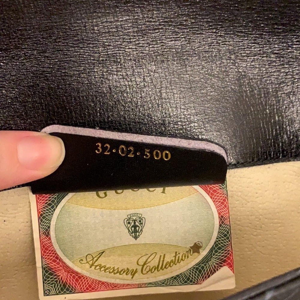 GUCCI vintage Woman’s black canvas Clutch Bag - Picture 7 of 12